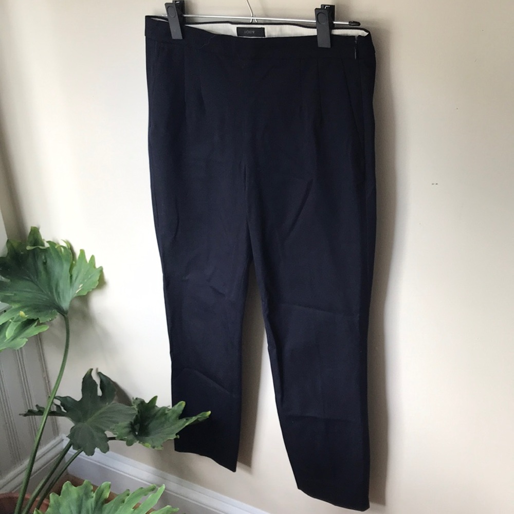 J Crew Martie navy trousers. Women’s size 6.